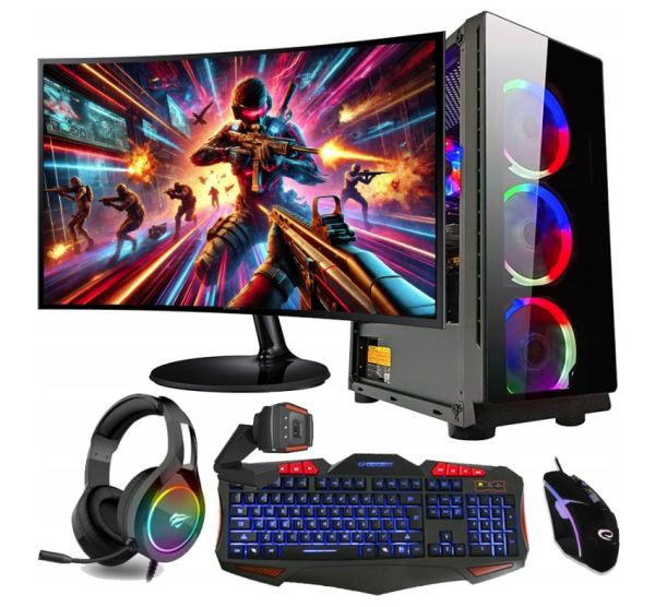 ZESTAW GAMINGOWY GAMER 5600X Ultimate Ryzen 32GB RTX 3060 12GB +Wi-Fi +W11