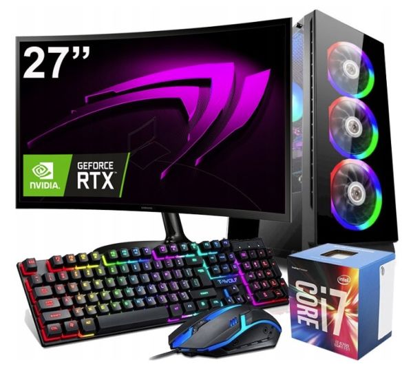 ZESTAW DO GIER I7|32GB|2TB|RTX 3060 12GB +27' VA LED