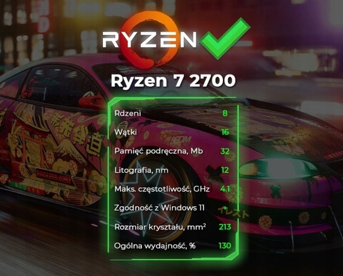 ZESTAW GAMINGOWY RYZEN 7 32GB RTX 3060 Dual 12GB
